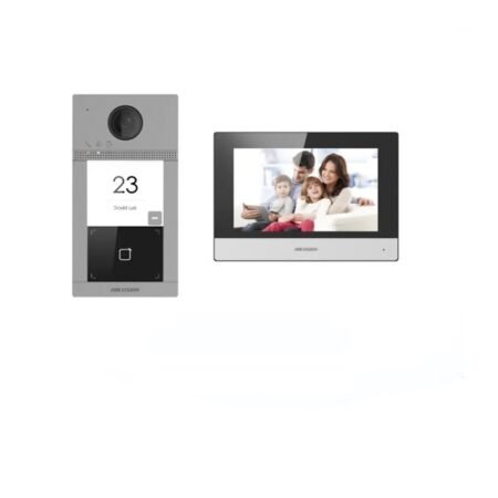 VIDEO PORTERO Y PANTALLA HIKVISION IP METALICO DS-KIS604-P(C)