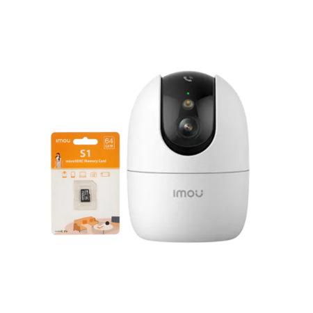 CAMARA IMOU WIFI RANGER 2 - 2MPX  + MEMORIA MICRO SD 64 GB